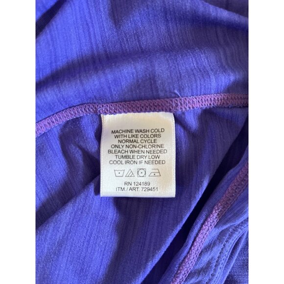 Kirkland Signature Womens Large Purple Stretch Nylon Full Zip Lightweight Jacket - Picture 4 of 4